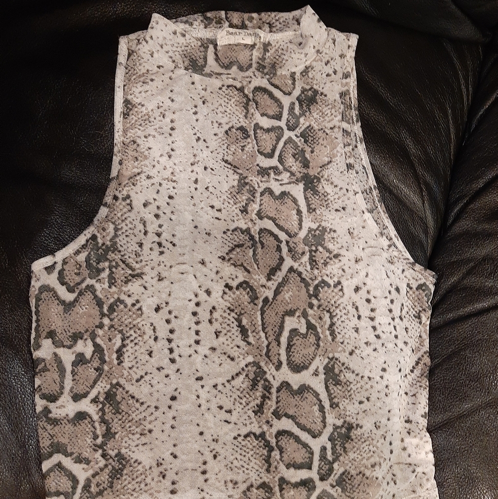 Snakeskin top